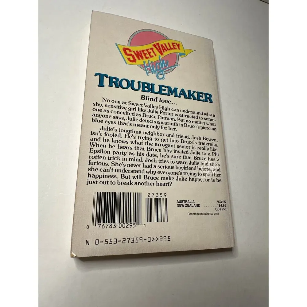 Sweet Valley High 1ST Edition First Print Book #47 Troublemaker Vintage 1980's